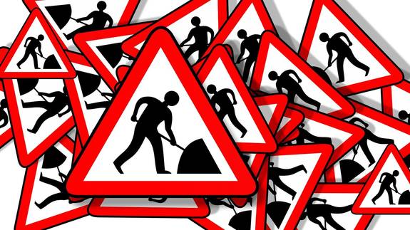 Baustellen-Schild